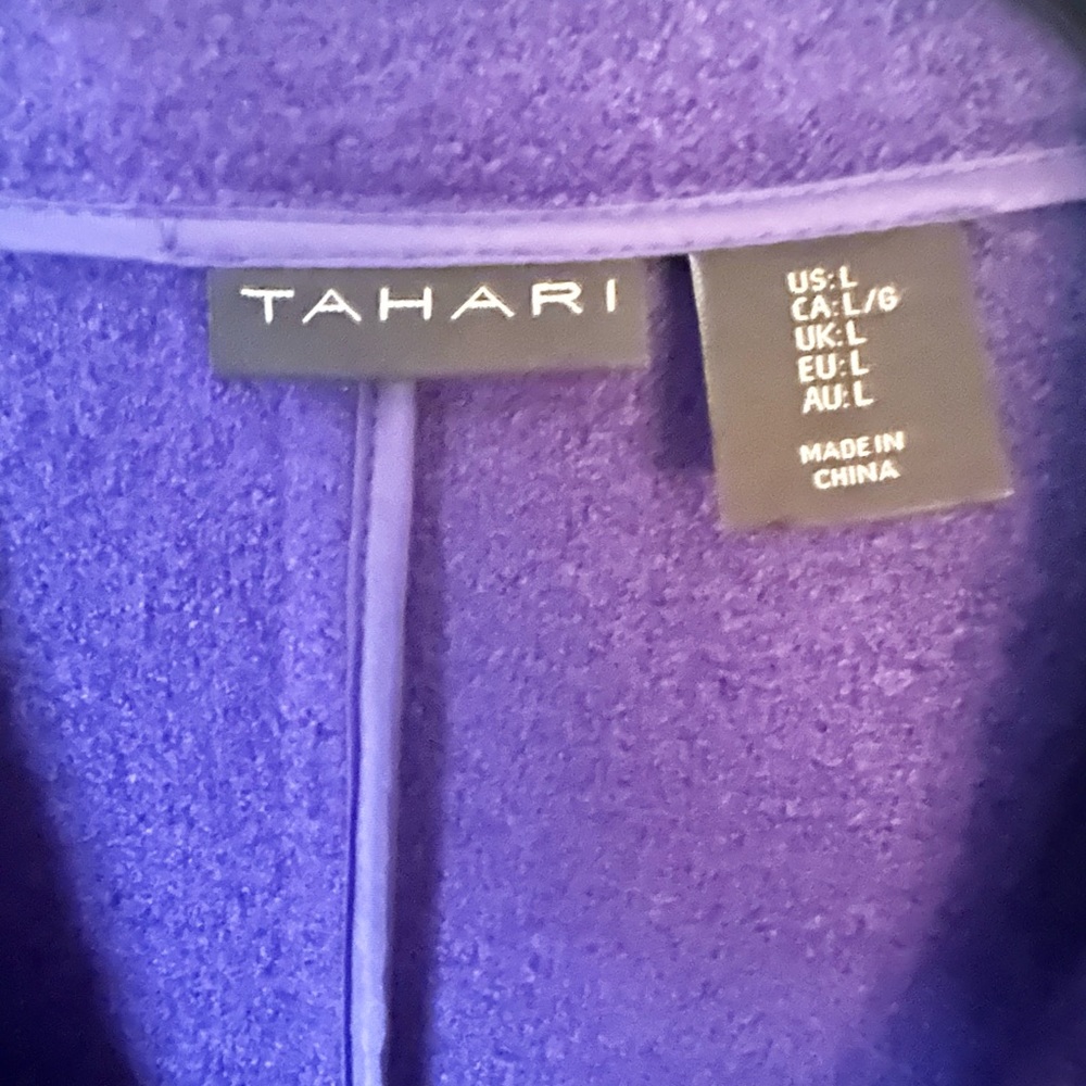 Tahari purple jacket and please see details on the tag in the photo. Thank you. - Picture 2 of 3